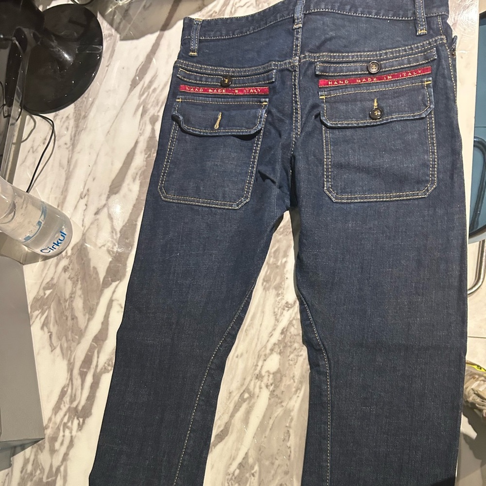 Pre Owned Dsquared Jeans
Size 46
US size 36
Slim Fitting
Good Condition